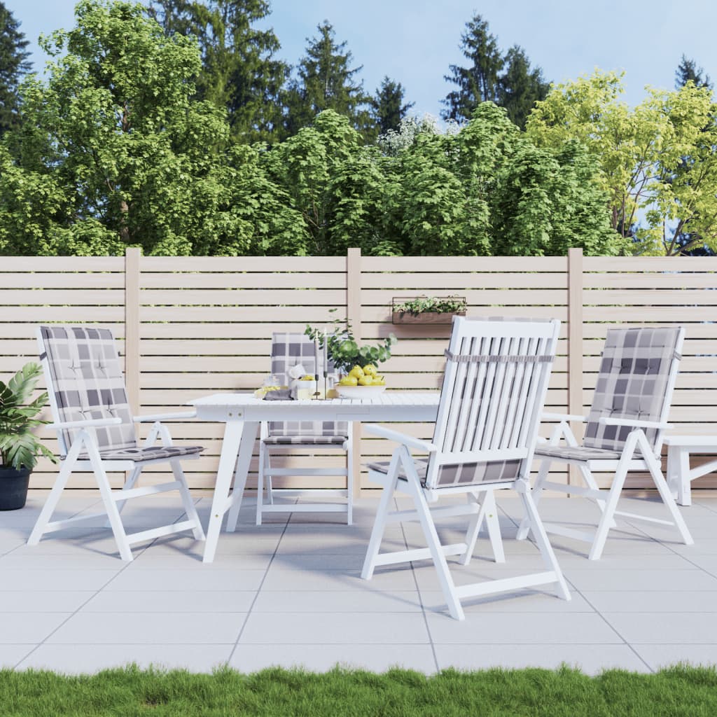 Gartenstuhlauflagen für Hochlehner 6 Stk. Anthrazit 120x50x3 cm