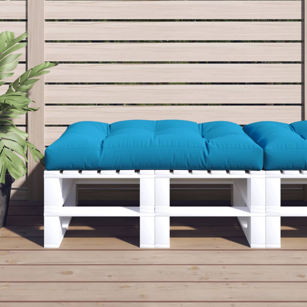 Palettenkissen Blau 50x50x12 cm Stoff