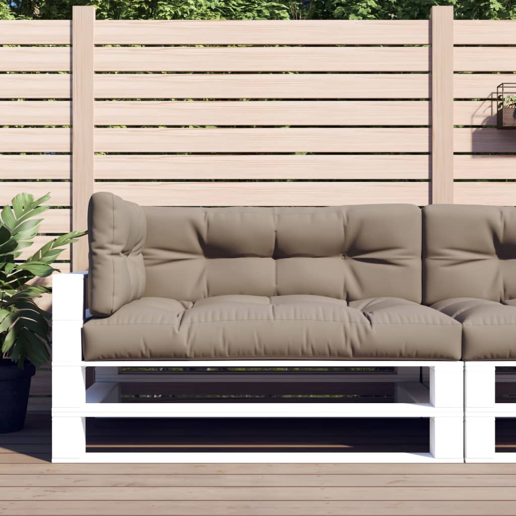 vidaXL Palettenkissen 3-tlg. Anthrazit Stoff