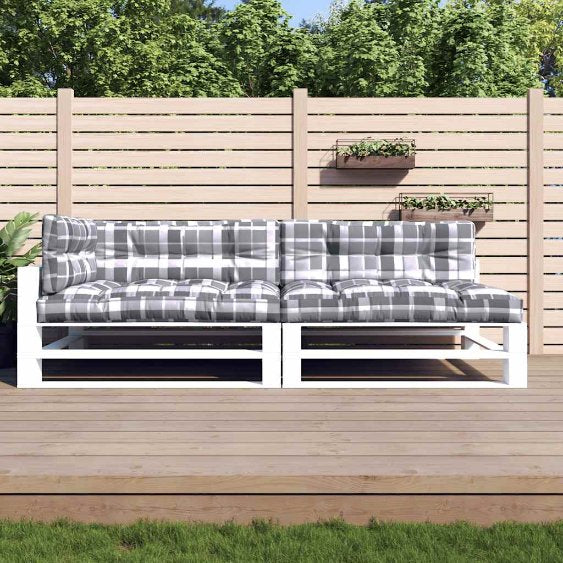 vidaXL Palettenkissen 5-tlg. Anthrazit Stoff