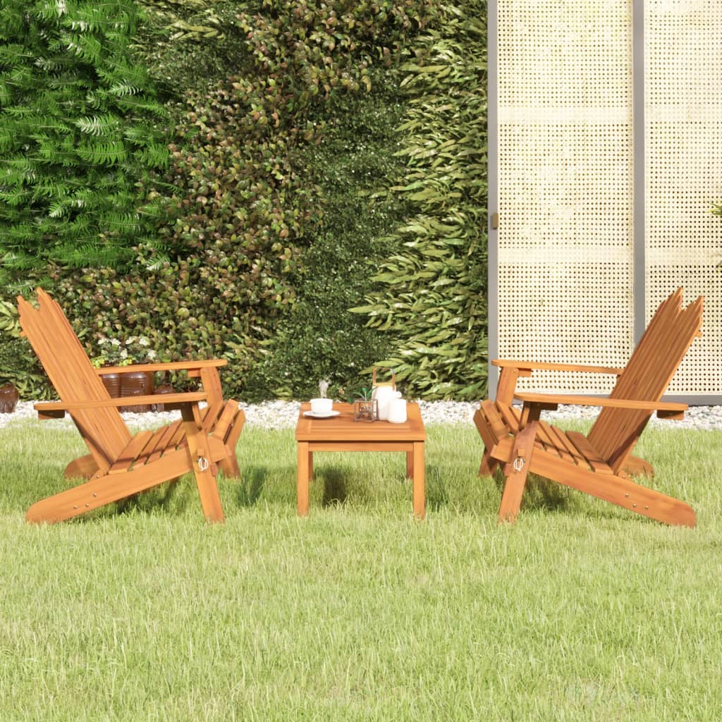 4-tlg. Garten-Lounge-Set Adirondack Massivholz Akazie