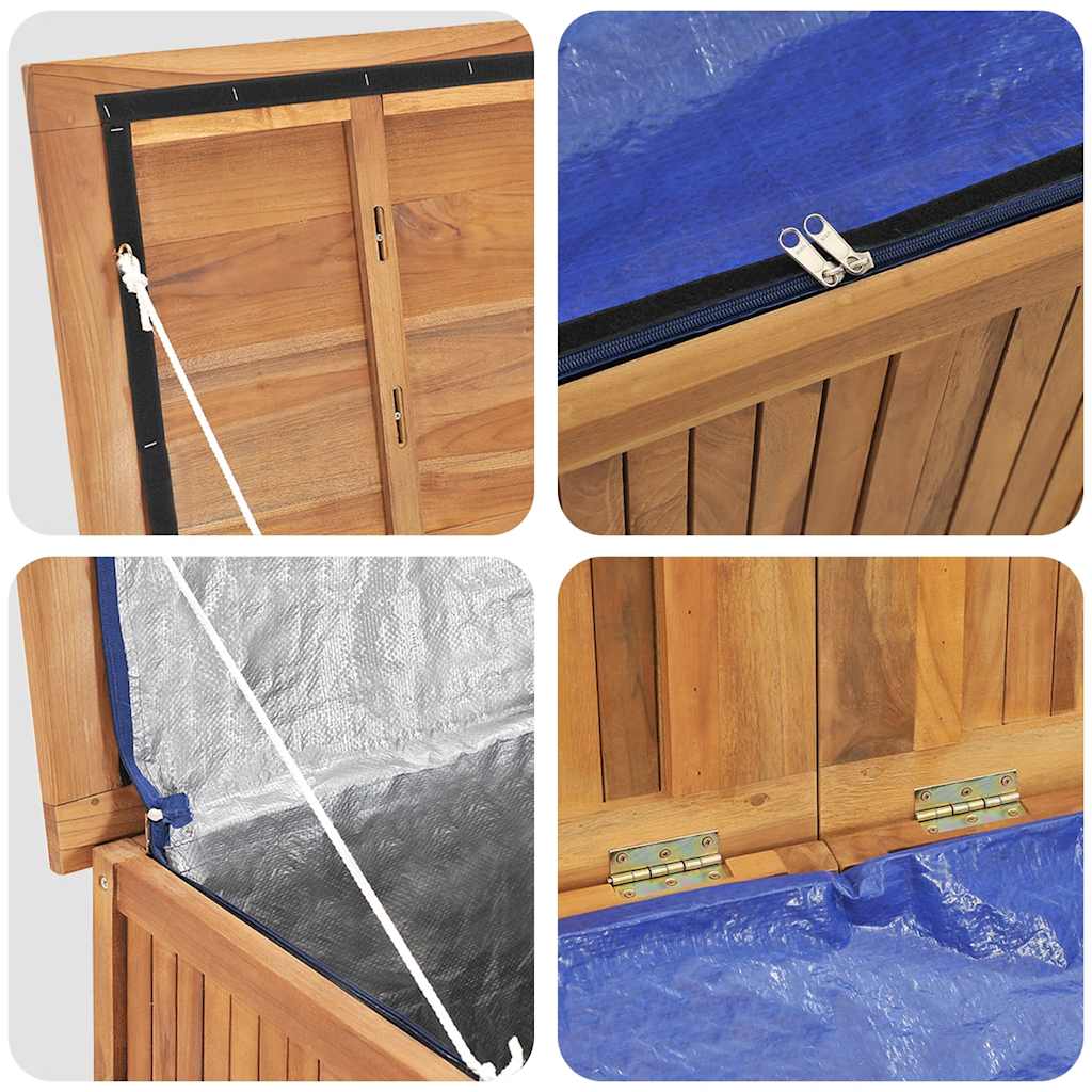 vidaXL Gartenbox 60x50x58 cm Massivholz Teak