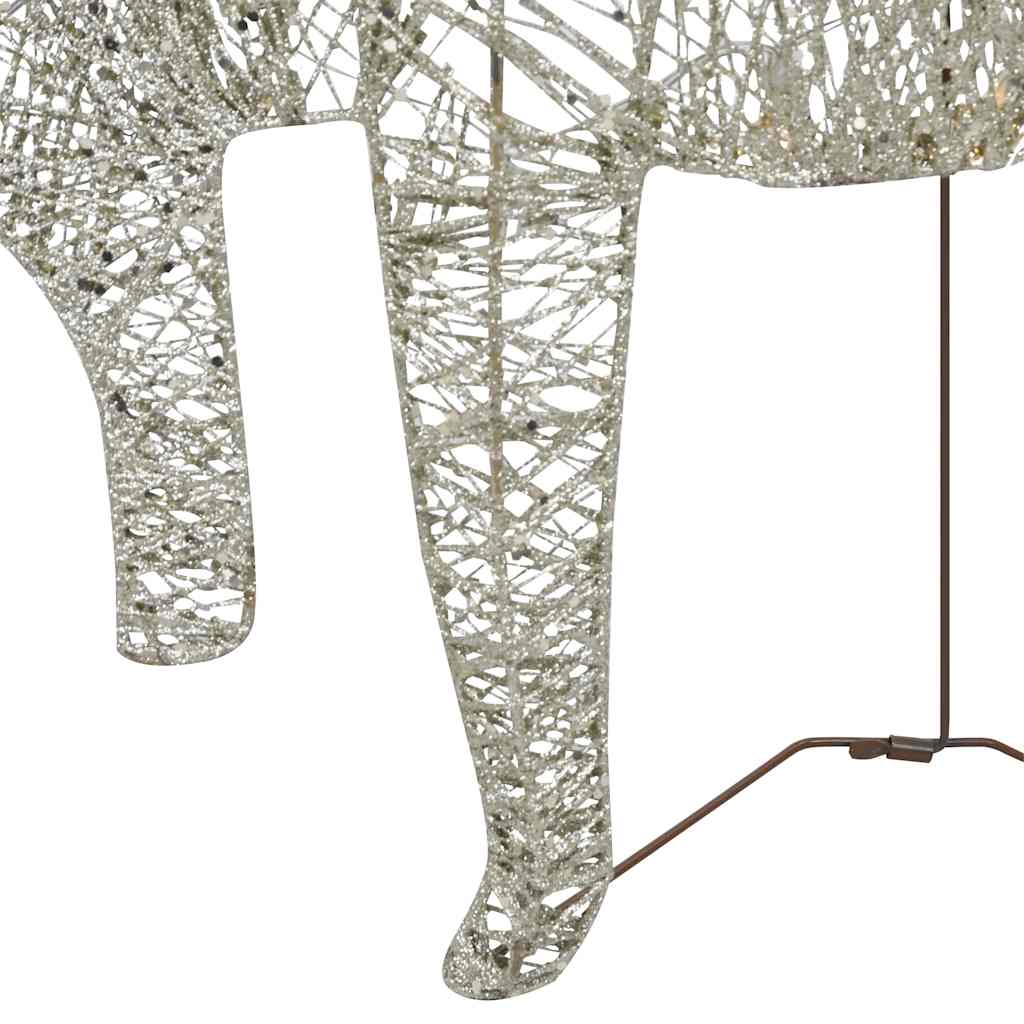 vidaXL LED-Rentiere 4 Stk. Golden 80 LEDs