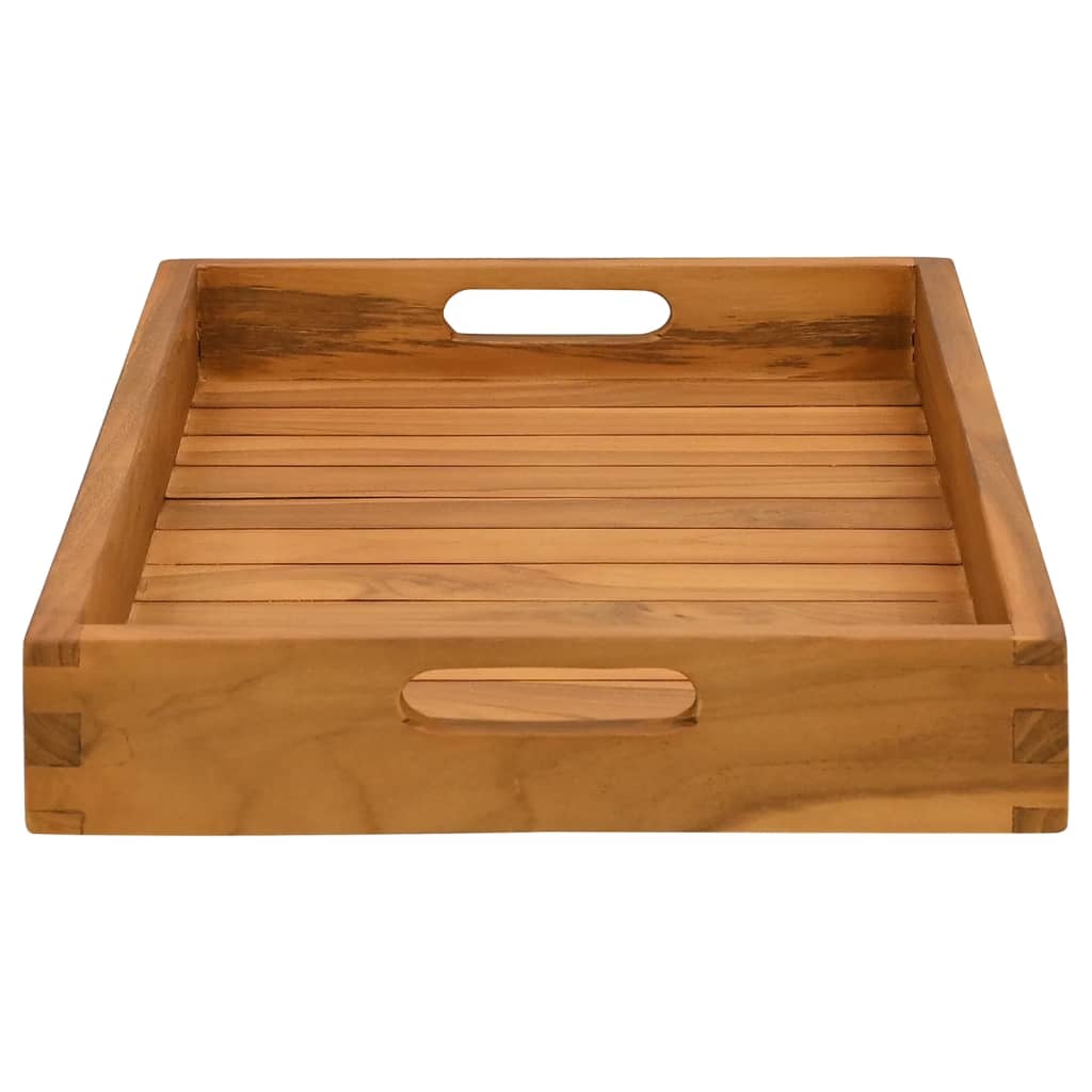 vidaXL Serviertablett 60x35 cm Massivholz Teak