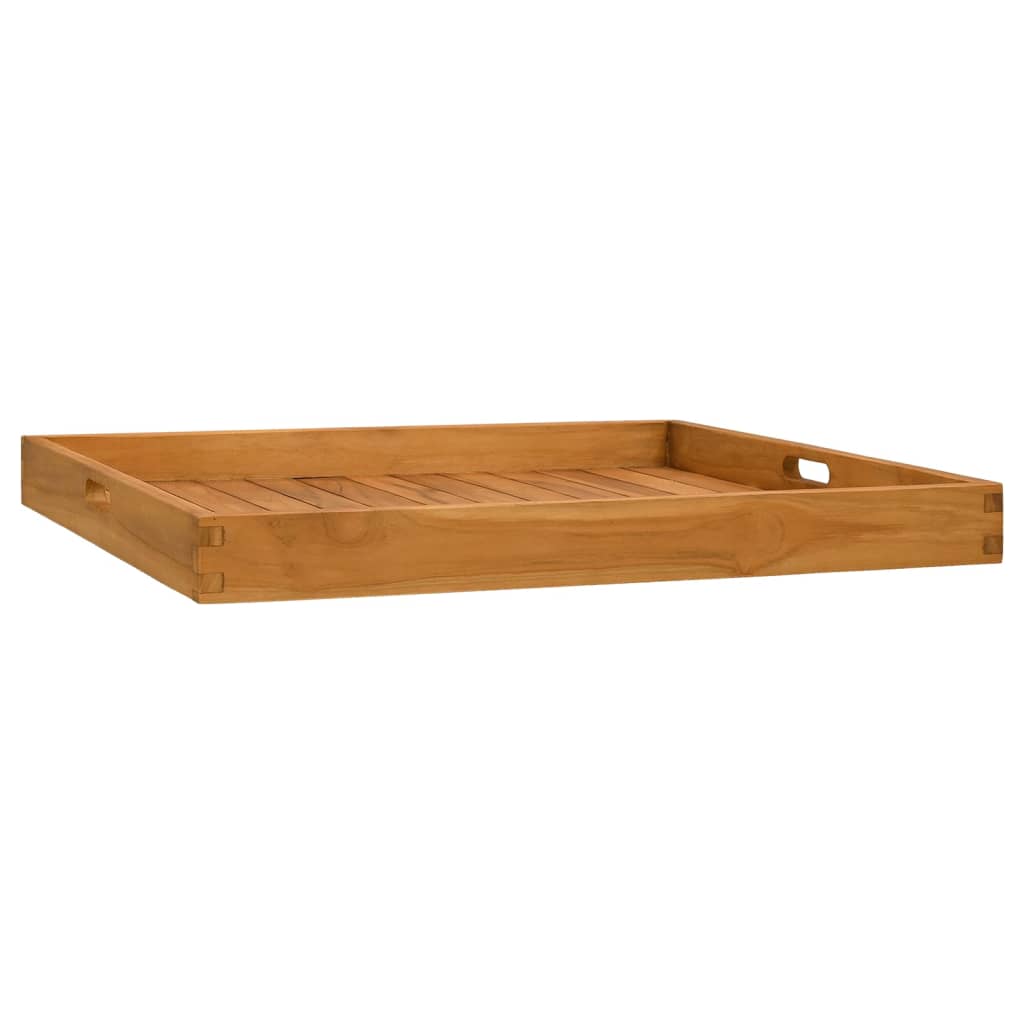 vidaXL Serviertablett 60x35 cm Massivholz Teak