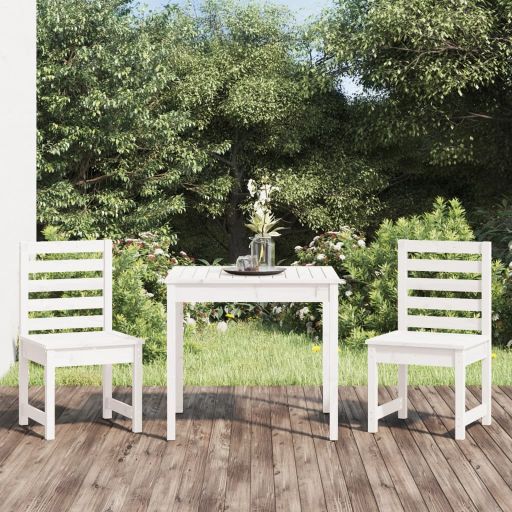 3-tlg. Garten-Bistro-Set Massivholz Kiefer