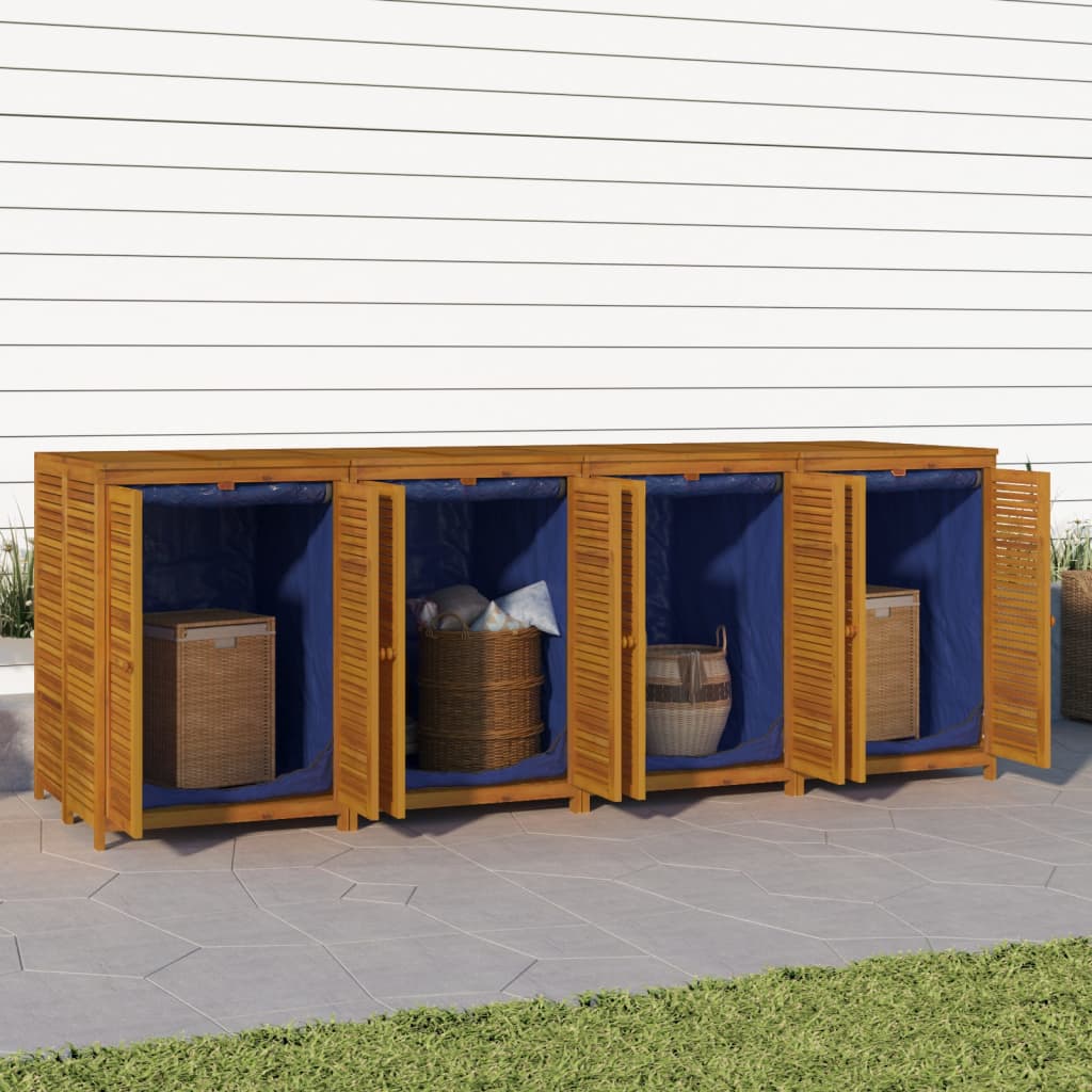 vidaXL Gartenbox 140x87x104 cm Massivholz Akazie
