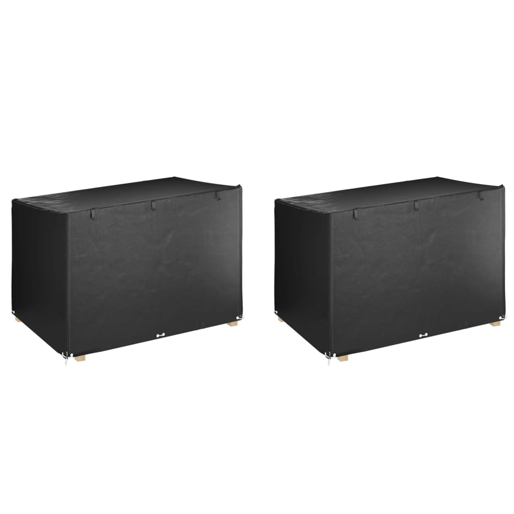 vidaXL Hollywoodschaukel-Abdeckungen 2 Stk. 10 Ösen 255x145x170 cm