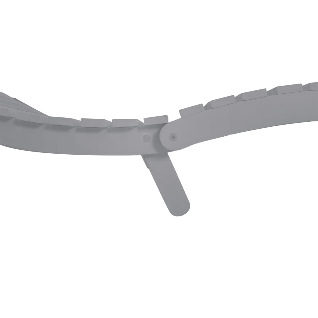 vidaXL Sonnenliegen 2 Stk. Grau 184x55x64 cm Massivholz Akazie