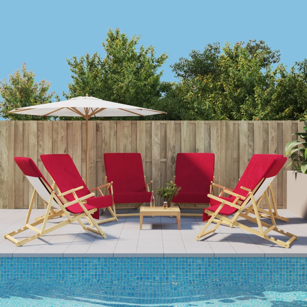 Strandtücher 4 Stk. Weiß 60x135 cm Stoff 400 GSM