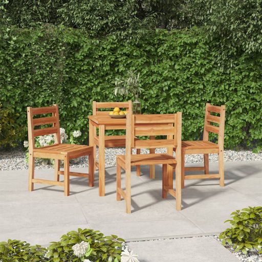 3-tlg. Garten-Essgruppe Massivholz Teak