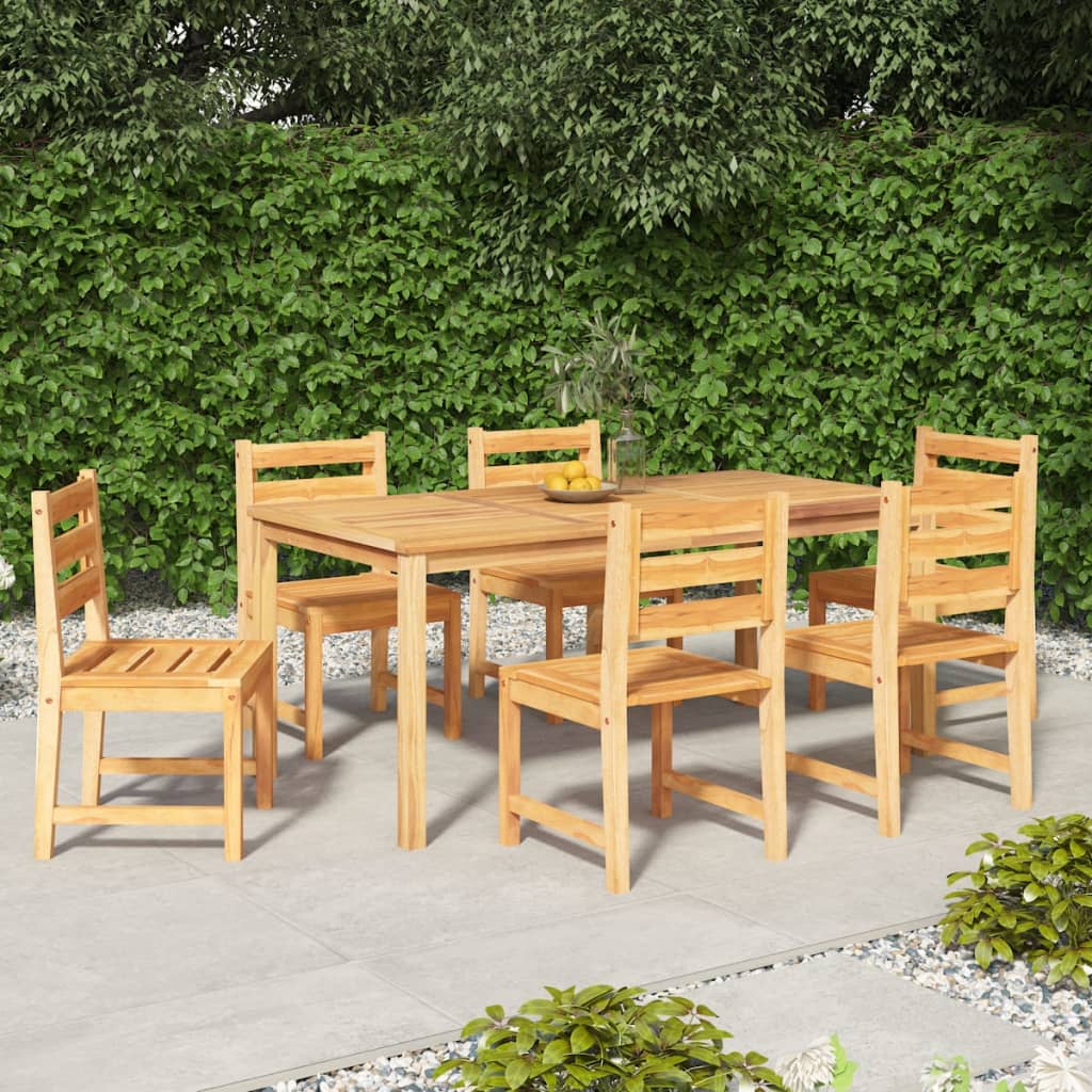 5-tlg. Garten-Essgruppe Massivholz Teak