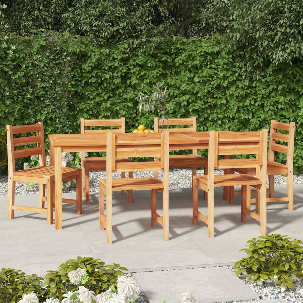5-tlg. Garten-Essgruppe Massivholz Teak