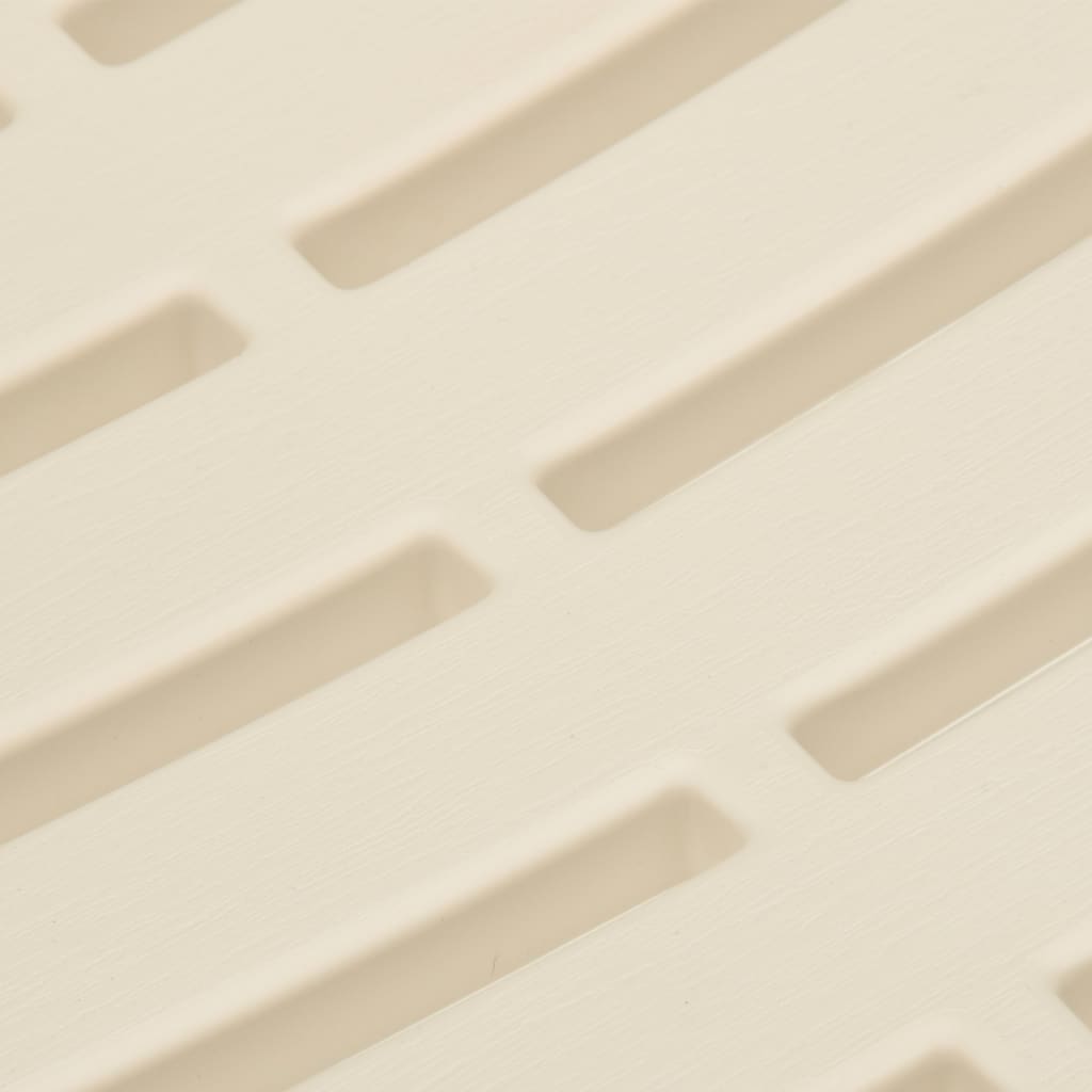 Gartenstühle 2 Stk. Kunststoff Weiß