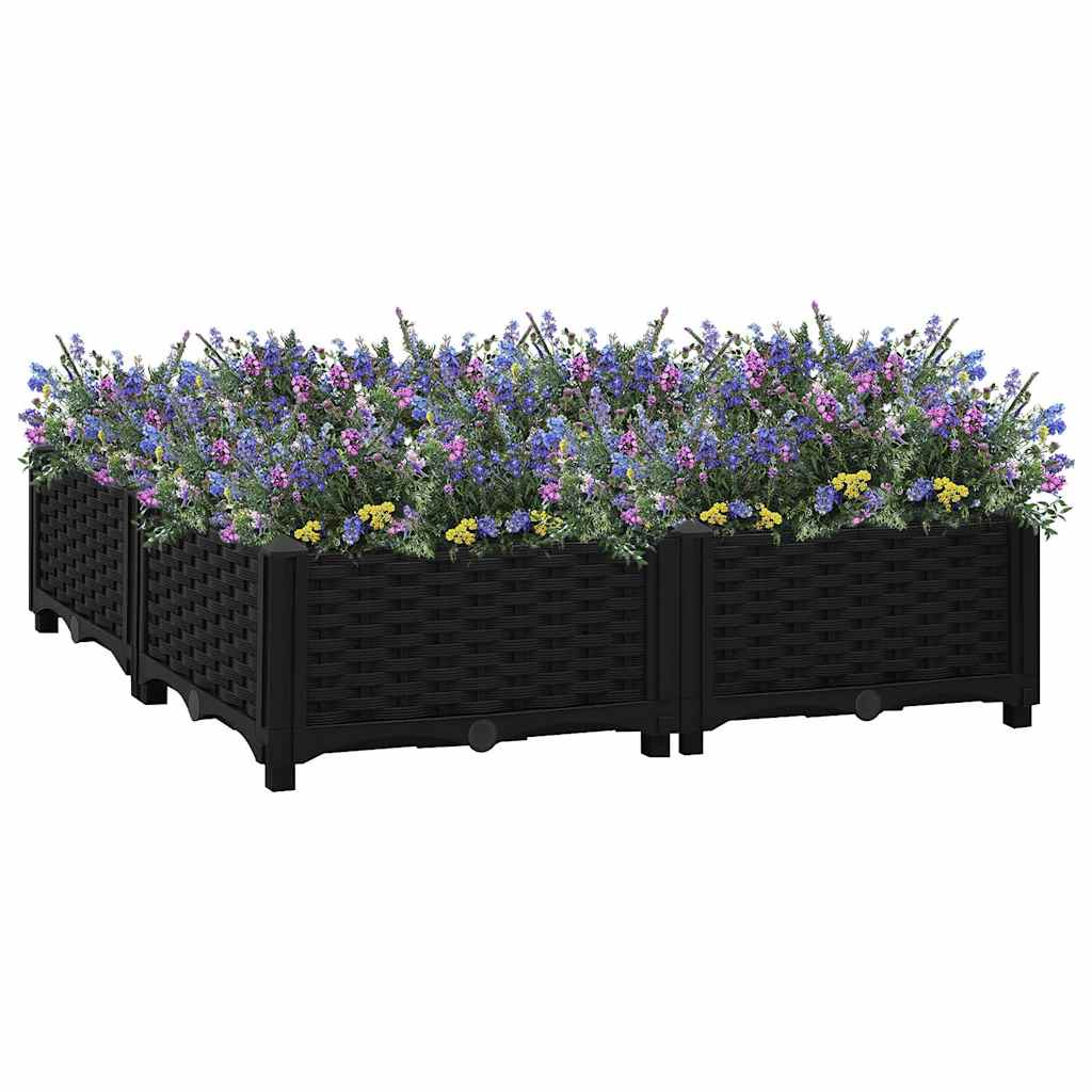 vidaXL Hochbeet 40x40x23 cm Polypropylen