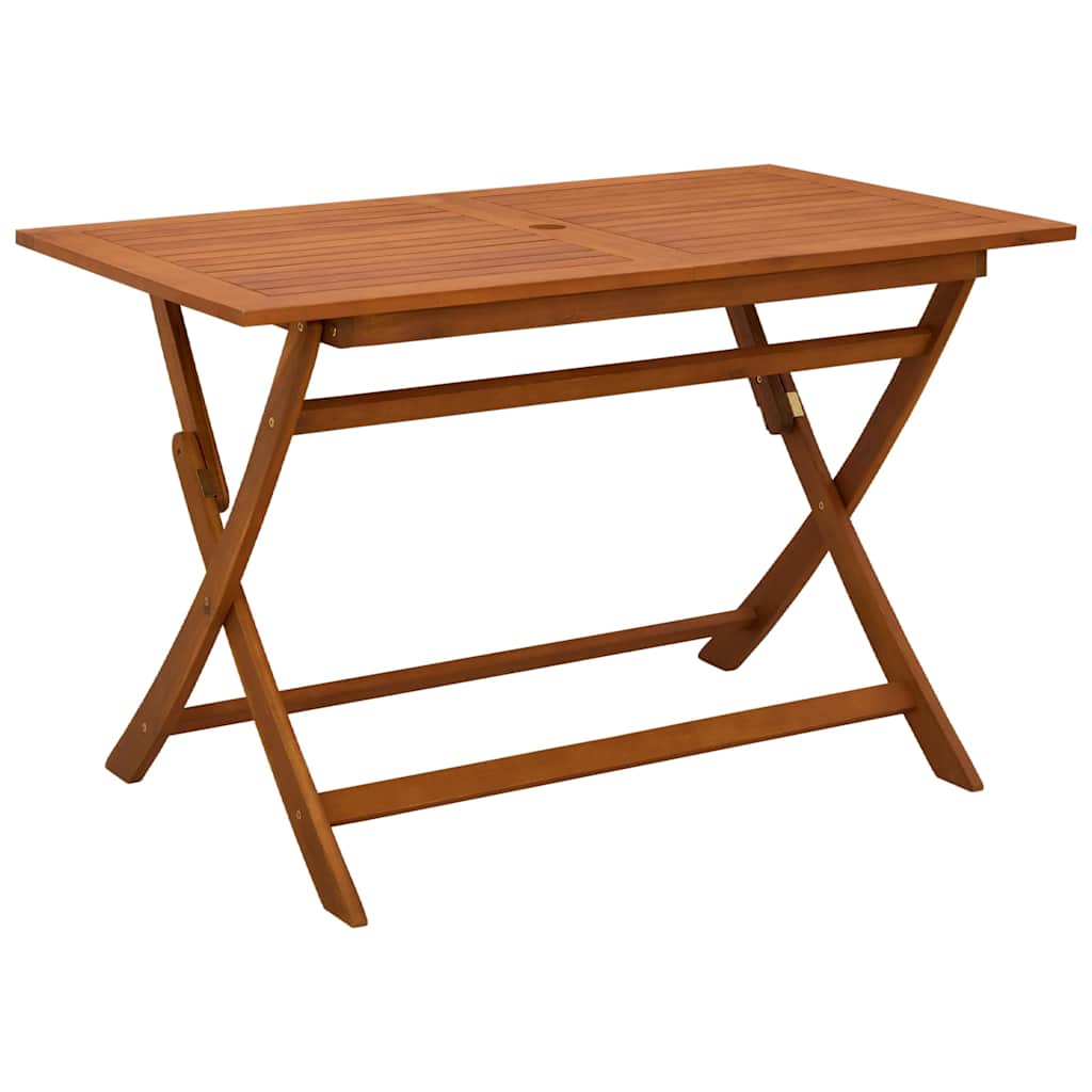 Klappbarer Gartentisch Ø60x75 cm Massivholz Eukalyptus