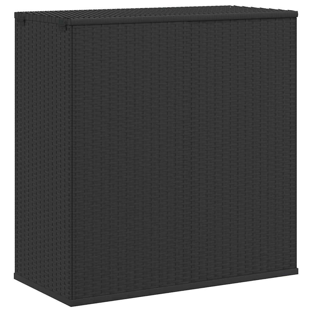 vidaXL Garten-Kissenbox PE Rattan 100x49x103,5 cm Schwarz