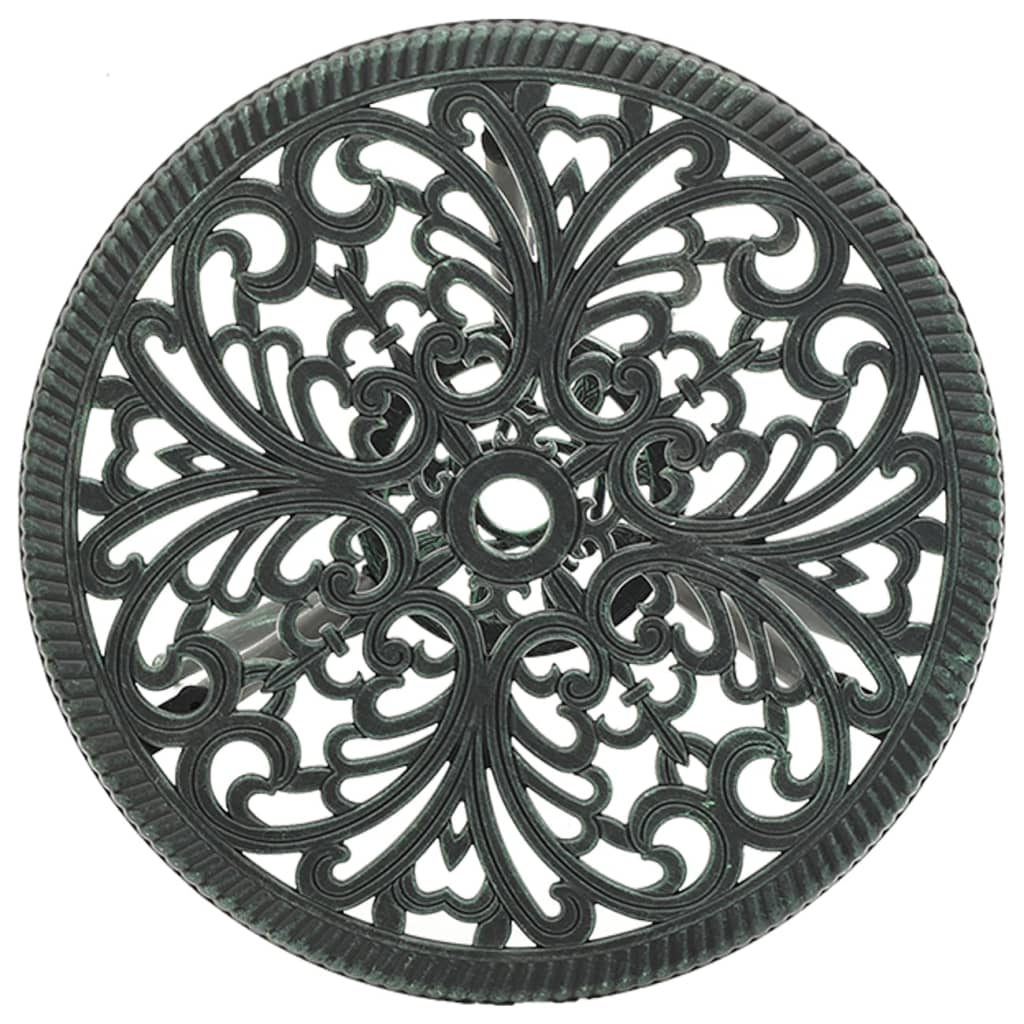 3-tlg. Bistro-Set Aluminiumguss Grün