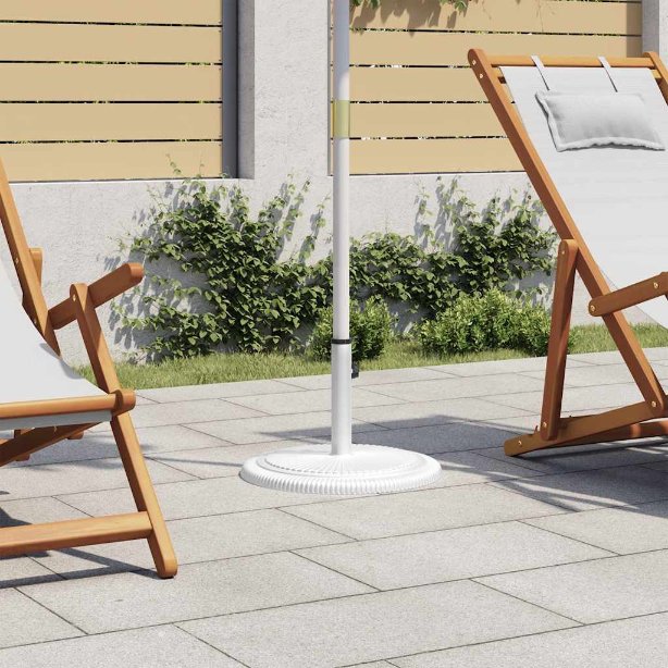 vidaXL Sonnenschirmständer Schwarz 48x48x33 cm Gusseisen