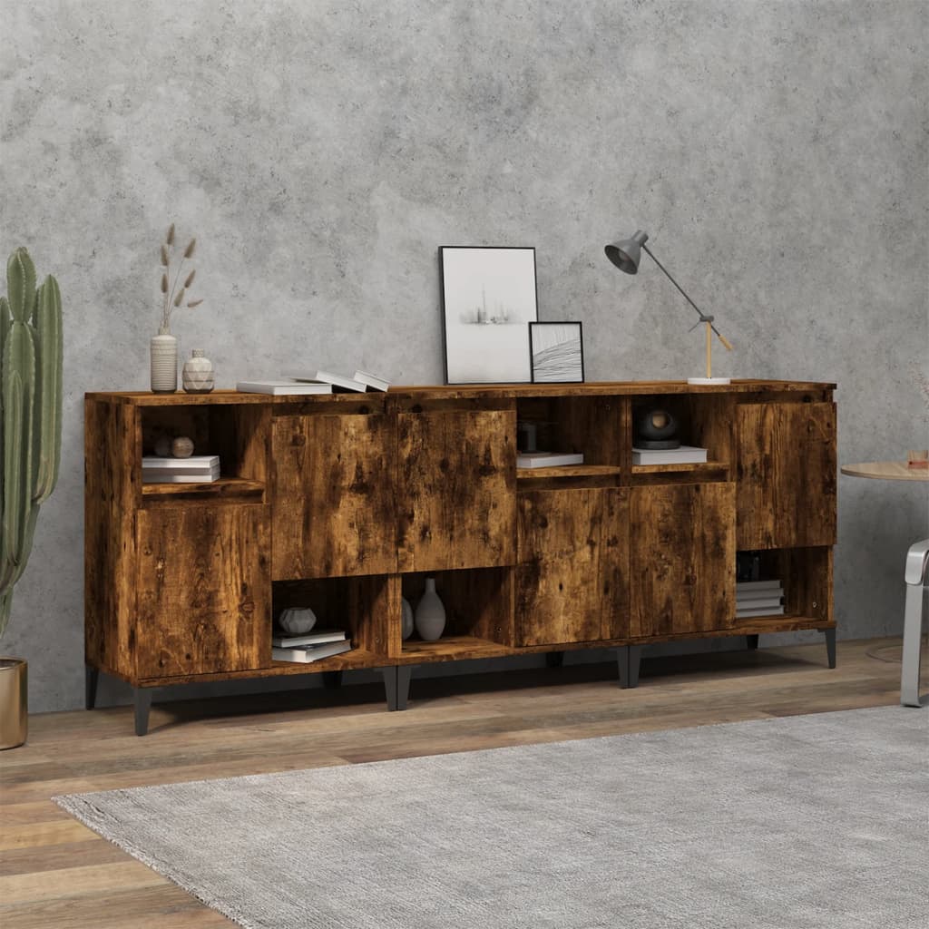 Sideboards 2 Stk. Weiß 60x35x70 cm Holzwerkstoff