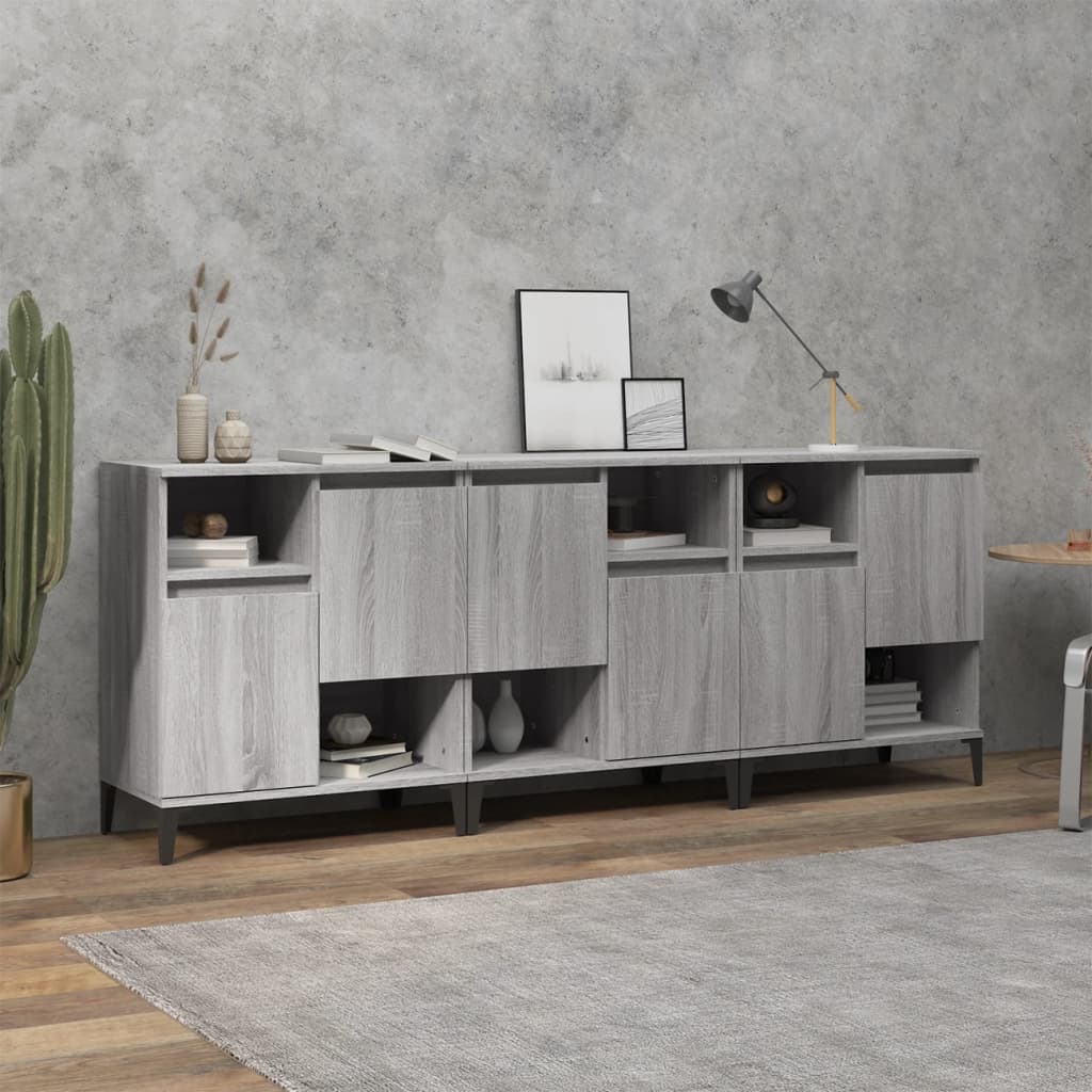 vidaXL Sideboards 2 Stk. Weiß 60x35x70 cm Holzwerkstoff