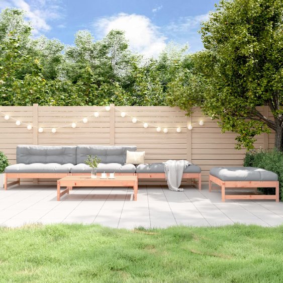 5-tlg. Garten-Lounge-Set Massivholz Kiefer