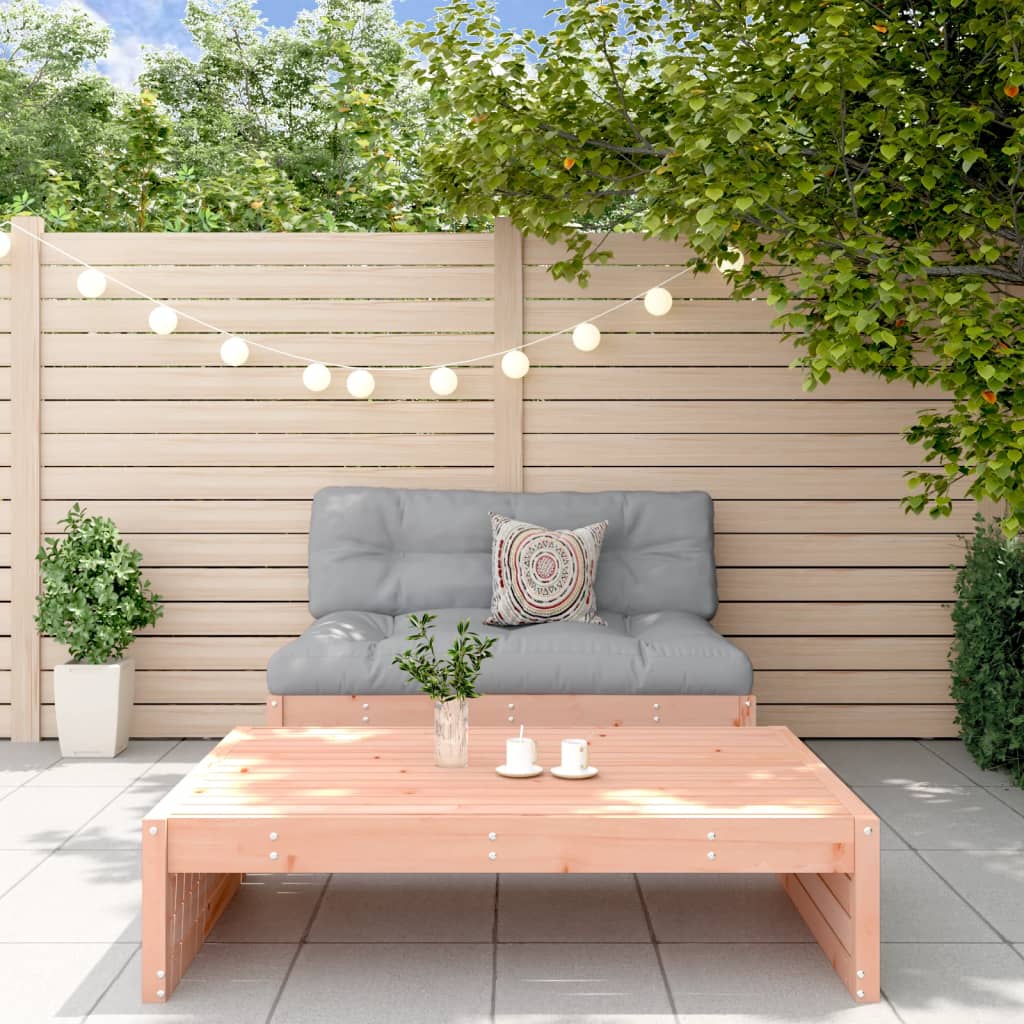2-tlg. Garten-Lounge-Set Weiß Massivholz Kiefer