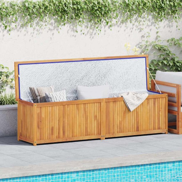 vidaXL Gartenbox 60x50x58 cm Massivholz Teak
