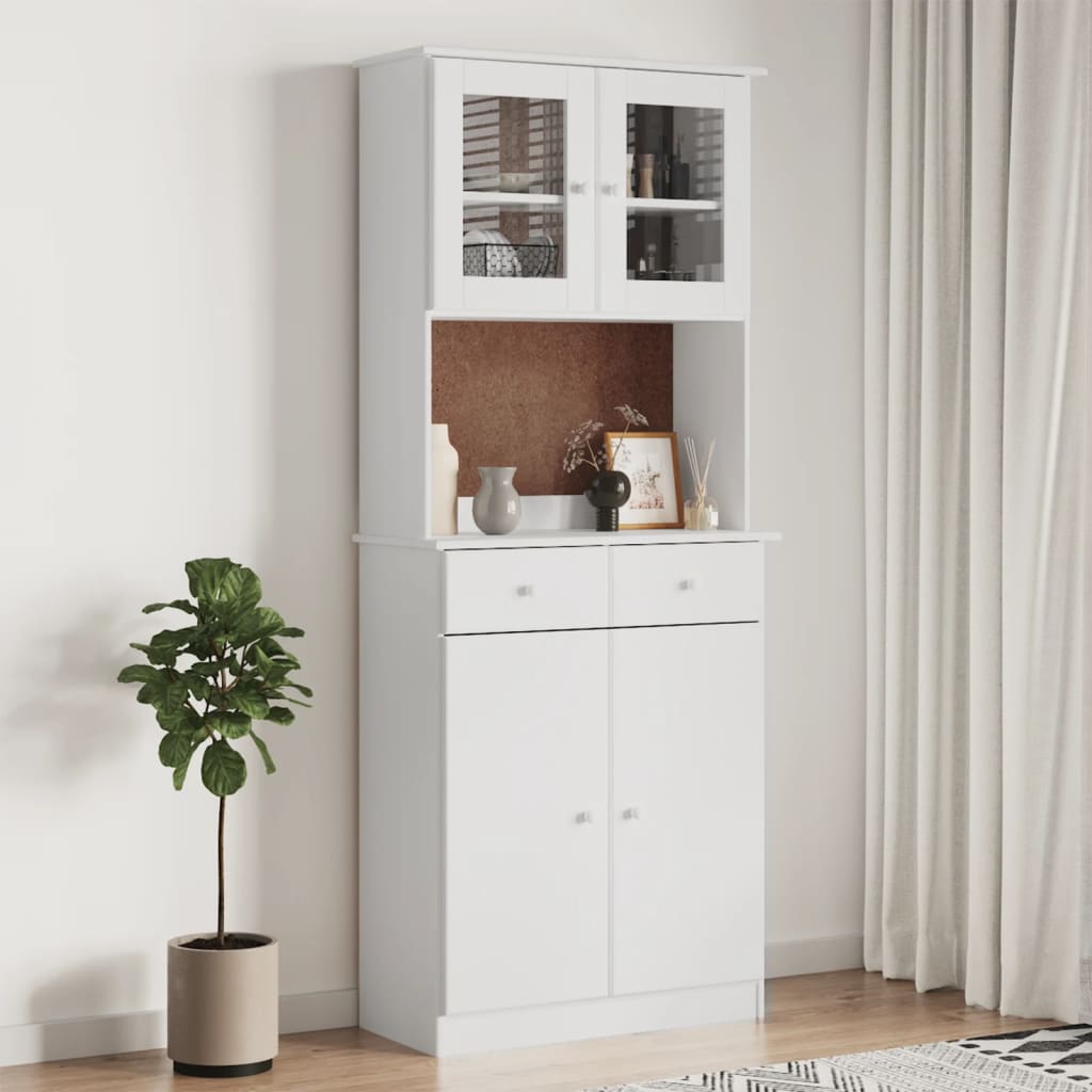 vidaXL Highboard ALTA 77x35x188 cm Massivholz Kiefer