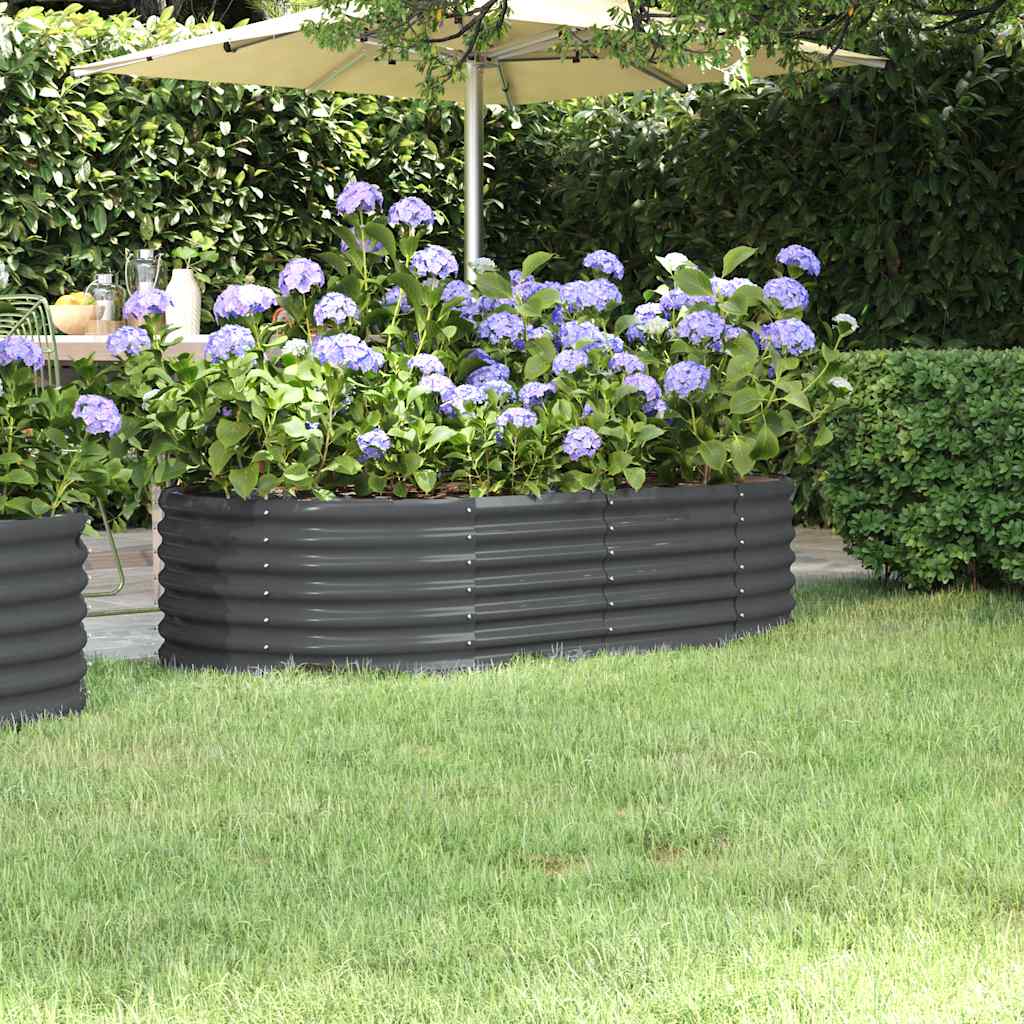 Hochbeet Verzinkter Stahl 152x80x36 cm Grün