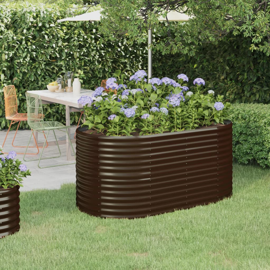 Hochbeet Verzinkter Stahl 152x80x36 cm Grün