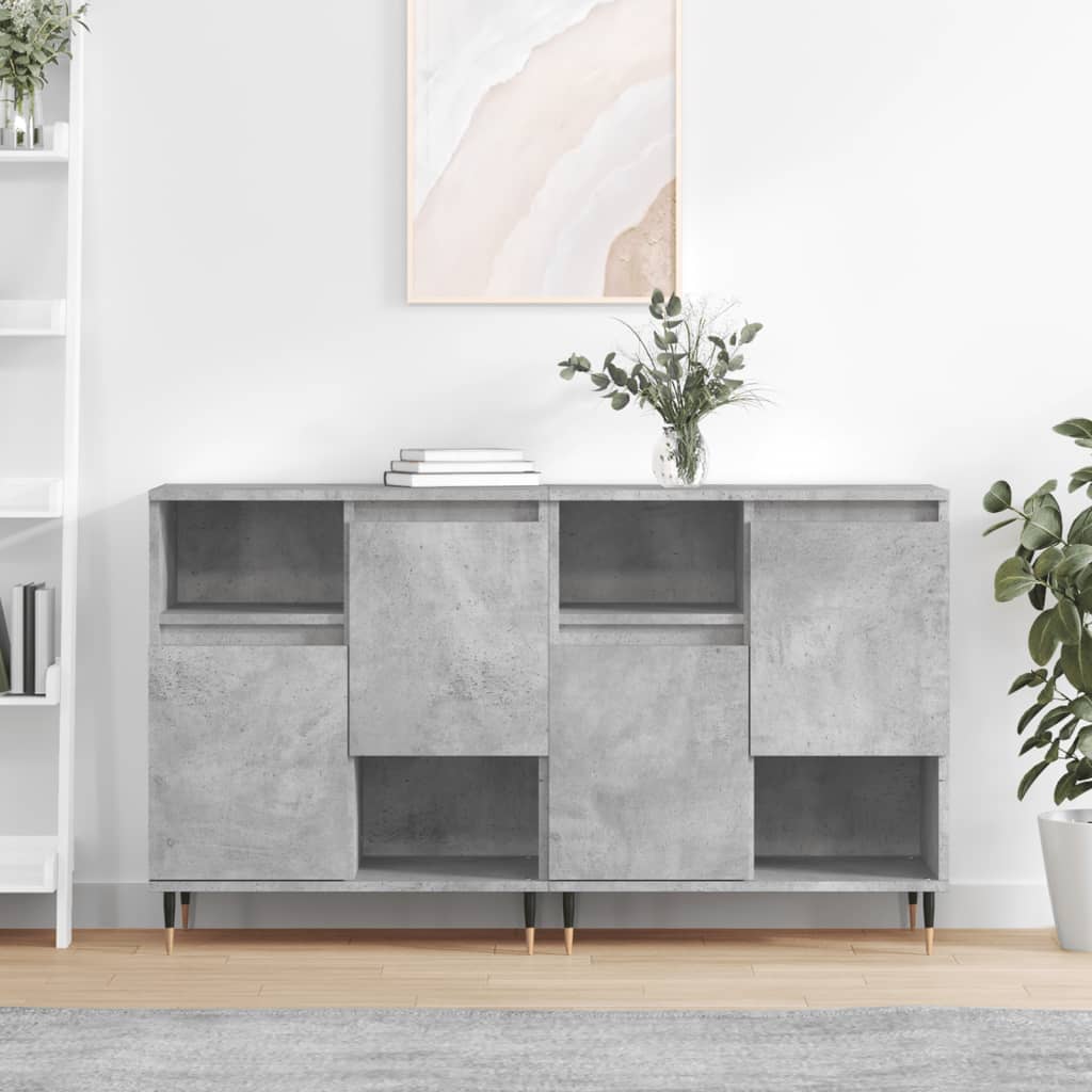 Sideboards 2 Stk. Sonoma-Eiche Holzwerkstoff