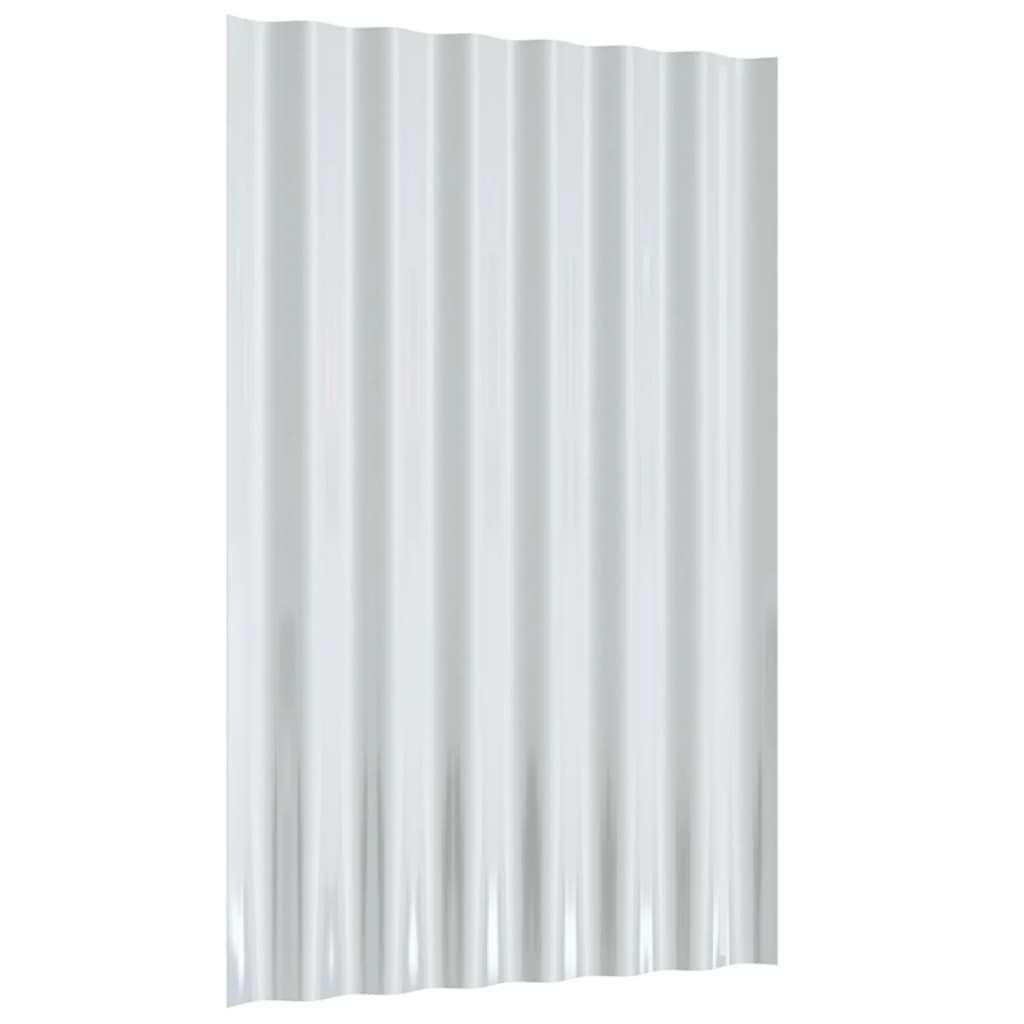 vidaXL Dachpaneele 12 Stk. Verzinkter Stahl Grün 60x36 cm