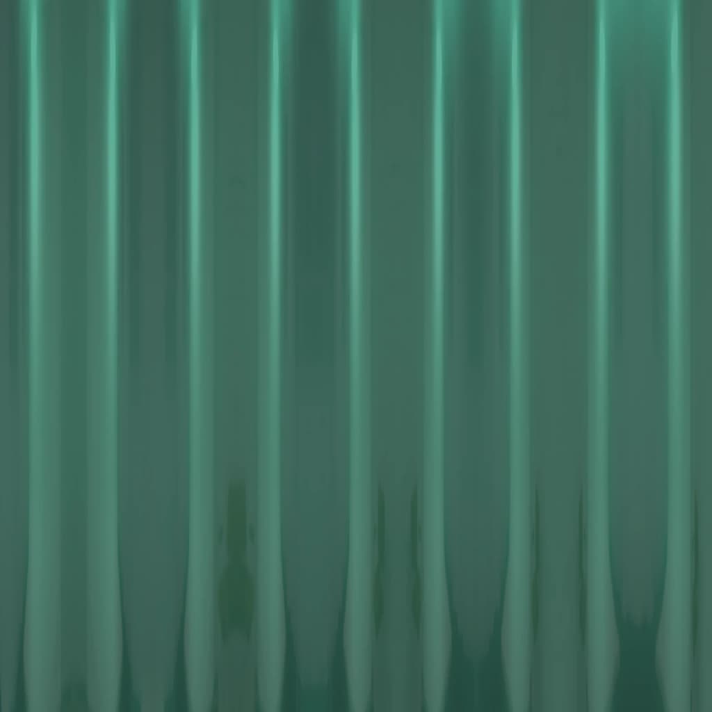 vidaXL Dachpaneele 12 Stk. Verzinkter Stahl Grün 60x36 cm