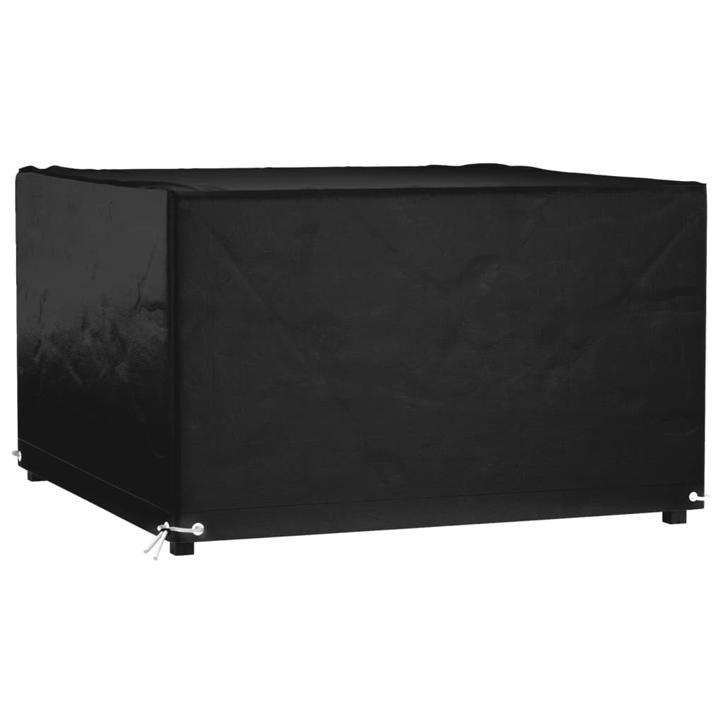 vidaXL Gartenmöbel-Abdeckungen 2 Stk. 4 Personen Poly Rattan 8 Ösen