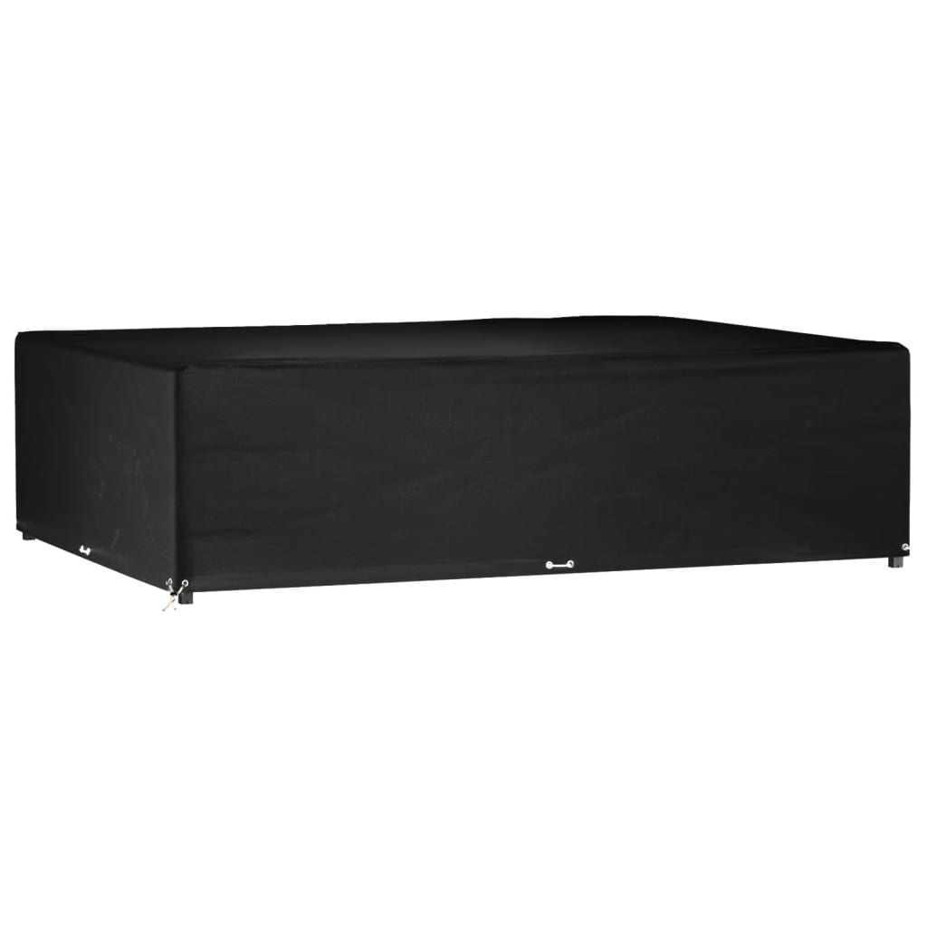 vidaXL Gartenmöbel-Abdeckungen 2 Stk. 4 Personen Poly Rattan 8 Ösen