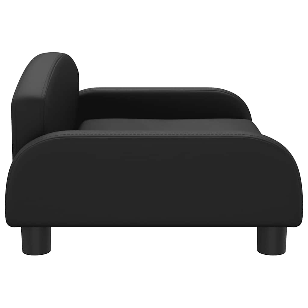 vidaXL Kindersofa Schwarz 70x45x30 cm Kunstleder