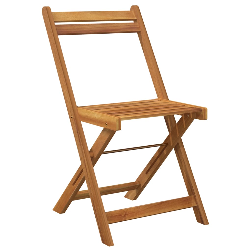 3-tlg. Bistro-Set Klappbar Massivholz Akazie