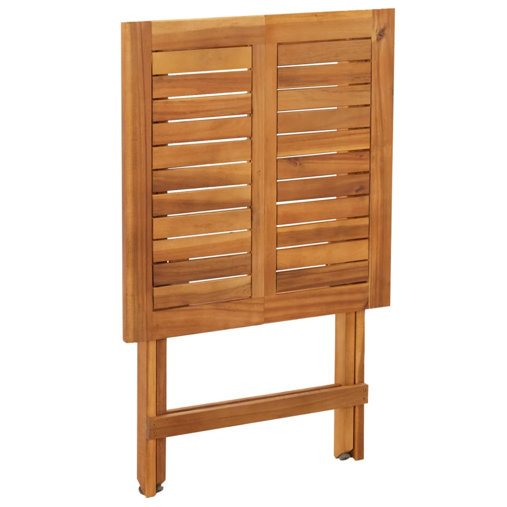 3-tlg. Bistro-Set Klappbar Massivholz Akazie