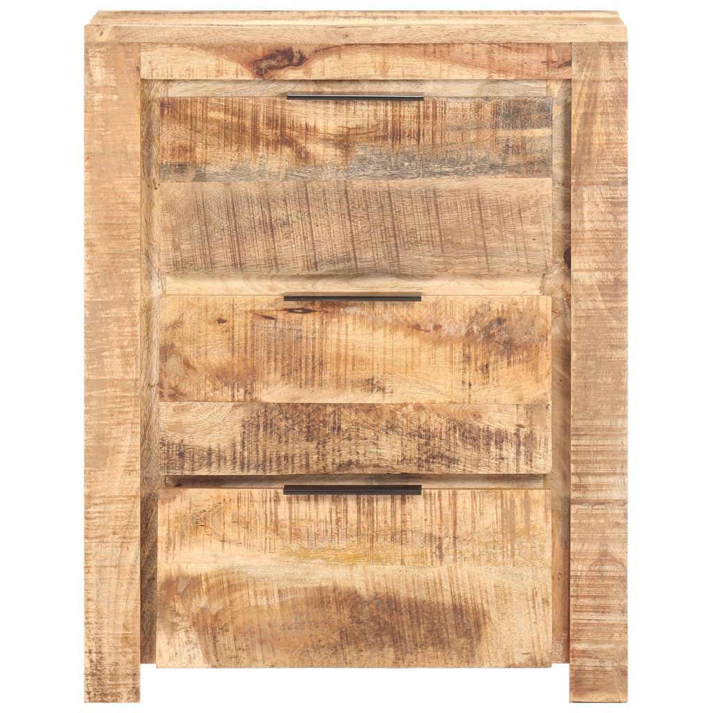 vidaXL Sideboard 59x33x75 cm Raues Mangoholz