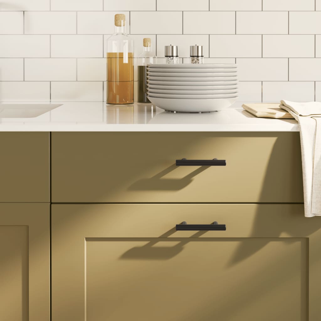 vidaXL Möbelgriffe 10 Stk. Silbern 64 mm Edelstahl