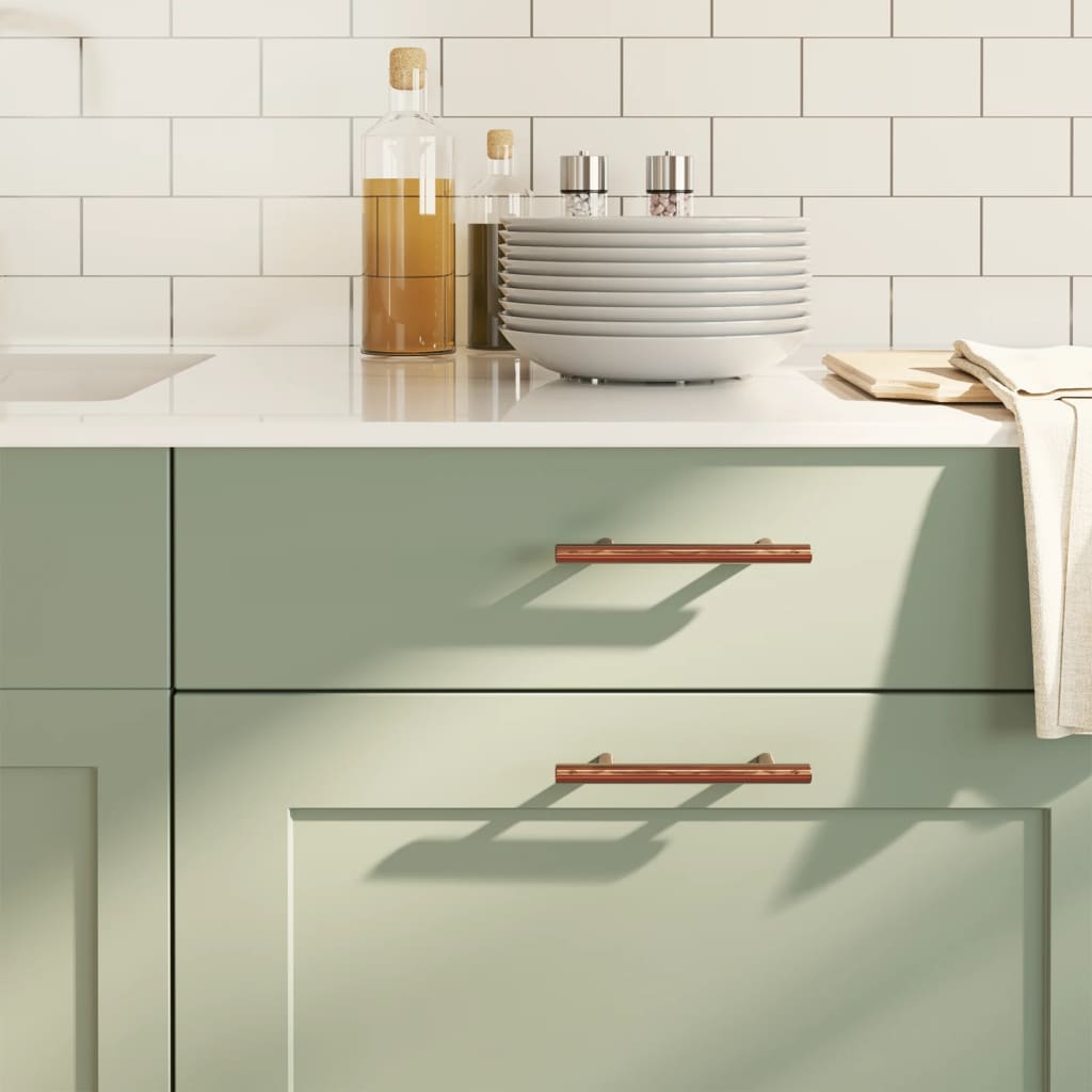 vidaXL Möbelgriffe 10 Stk. Silbern 64 mm Edelstahl