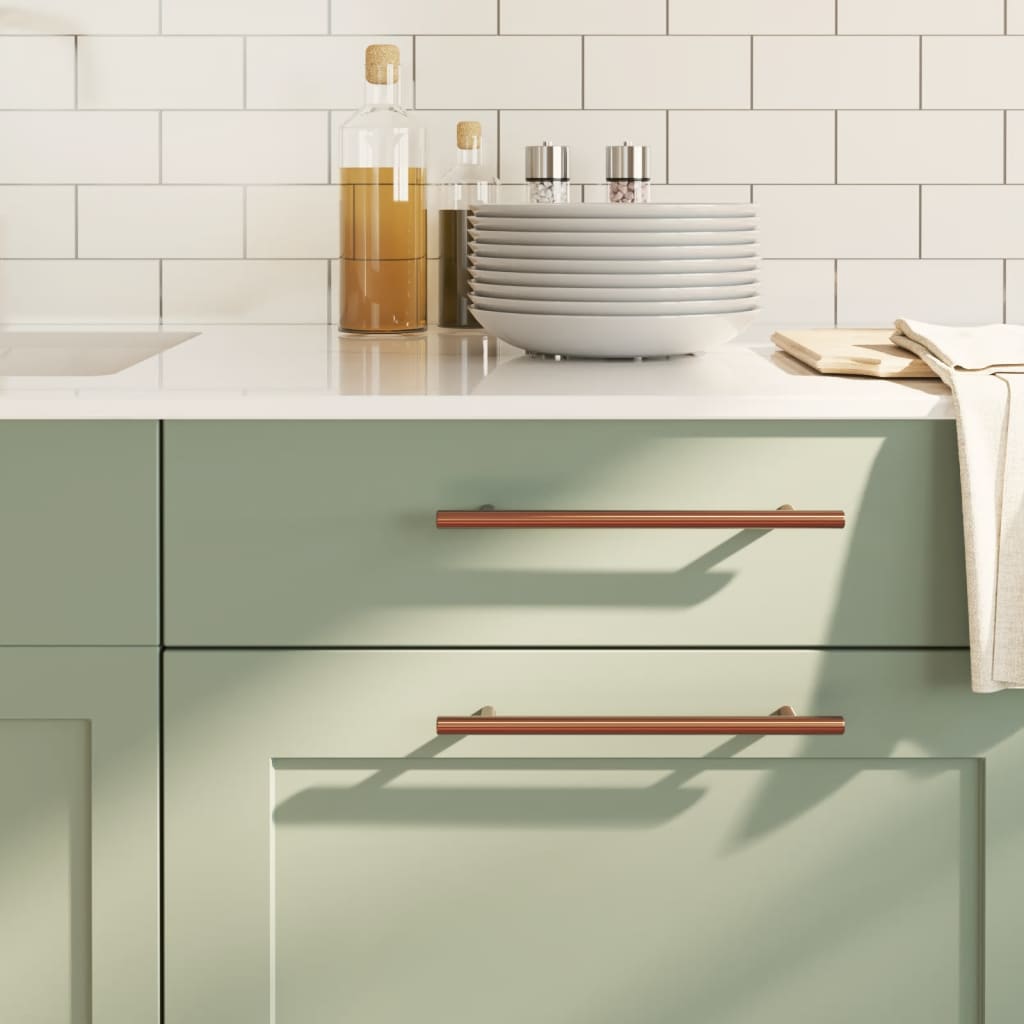 vidaXL Möbelgriffe 10 Stk. Silbern 64 mm Edelstahl