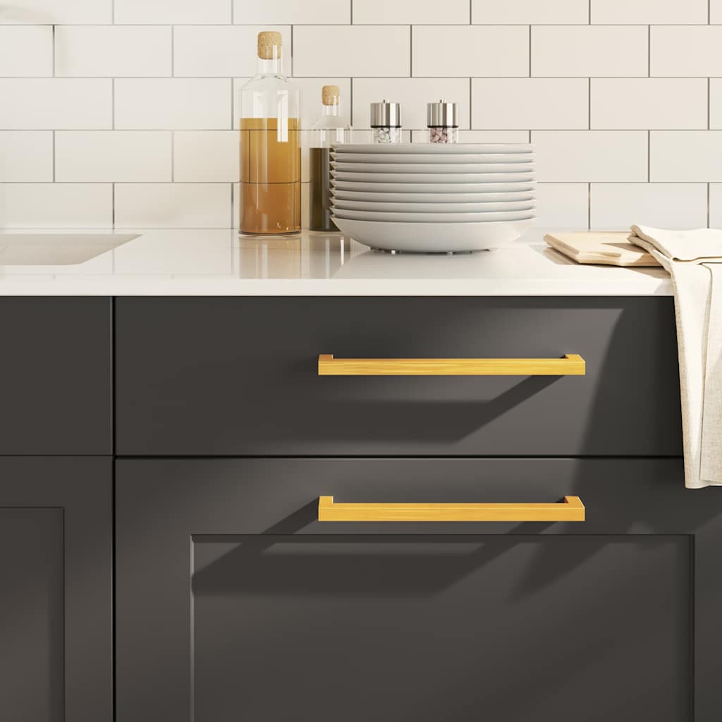 vidaXL Möbelgriffe 10 Stk. Silbern 64 mm Edelstahl