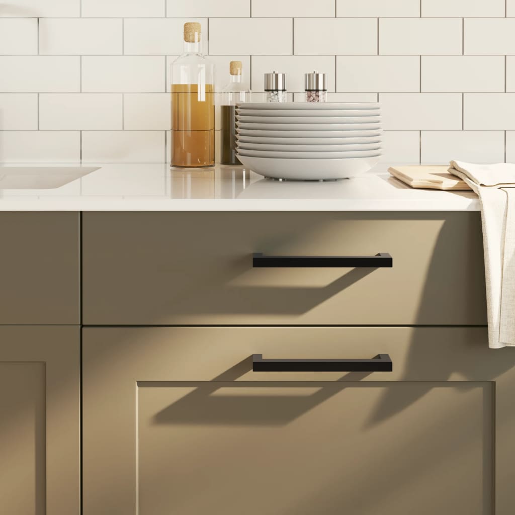 vidaXL Möbelgriffe 10 Stk. Silbern 64 mm Edelstahl