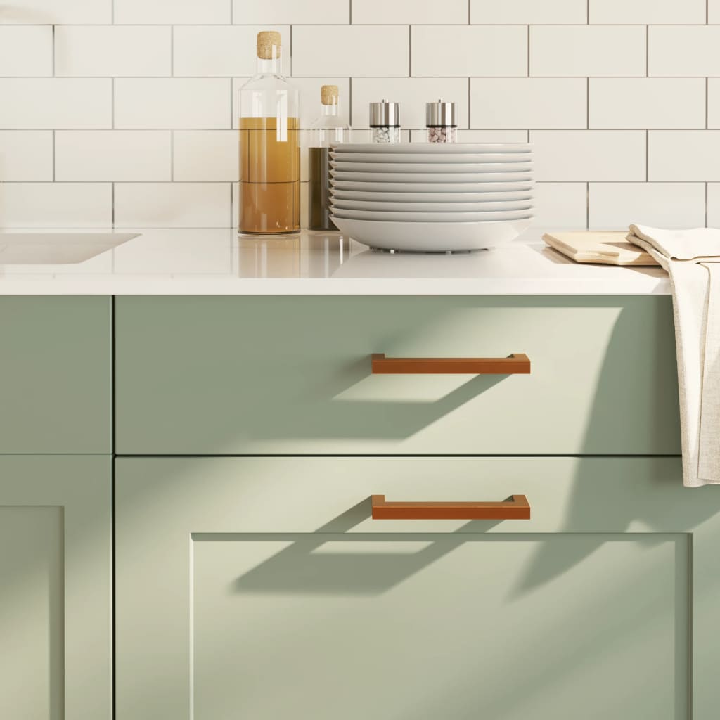 vidaXL Möbelgriffe 10 Stk. Silbern 64 mm Edelstahl