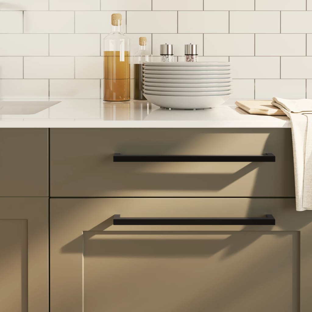 vidaXL Möbelgriffe 10 Stk. Silbern 64 mm Edelstahl