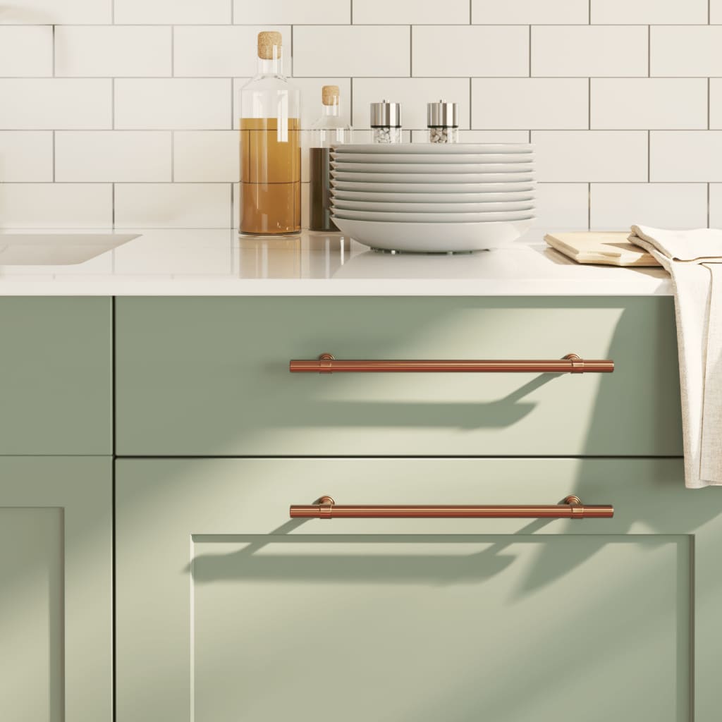 vidaXL Möbelgriffe 10 Stk. Silbern 96 mm Edelstahl