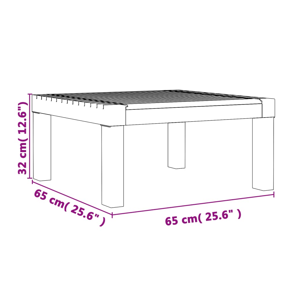 3-tlg. Garten-Lounge-Set mit Kissen Anthrazit PP