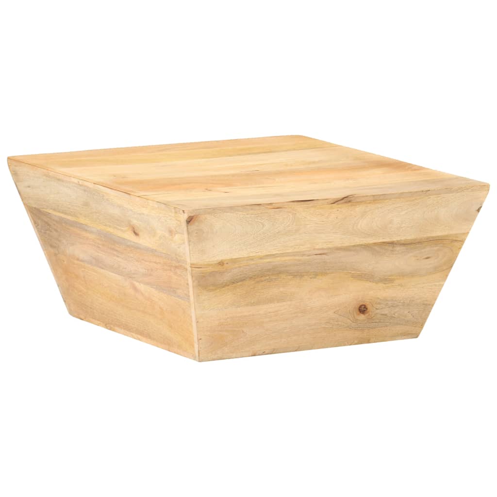 vidaXL Couchtisch V-Form 66x66x30 cm Mango Massivholz